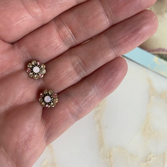 Michal Negrin crystal earrings in box and gift bag - Picture 8 of 9